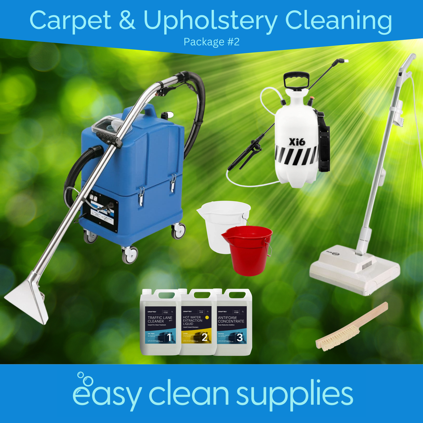 Easy Clean Carpet & Upholstery Cleaning Package - Silver